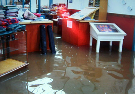 Flood damage in Melbourne