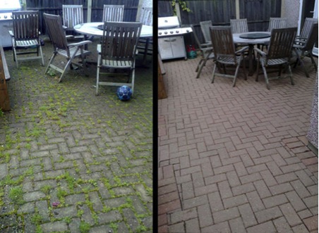 Before and After work of High Pressure Cleaning at house in Melbourne
