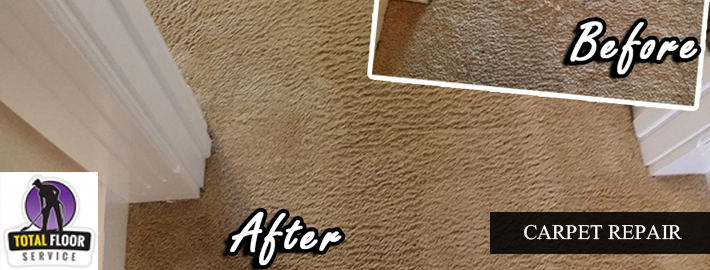 carpet repair before and after